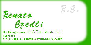 renato czedli business card